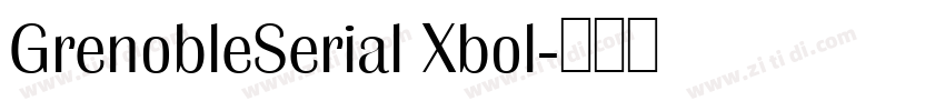 GrenobleSerial Xbol字体转换